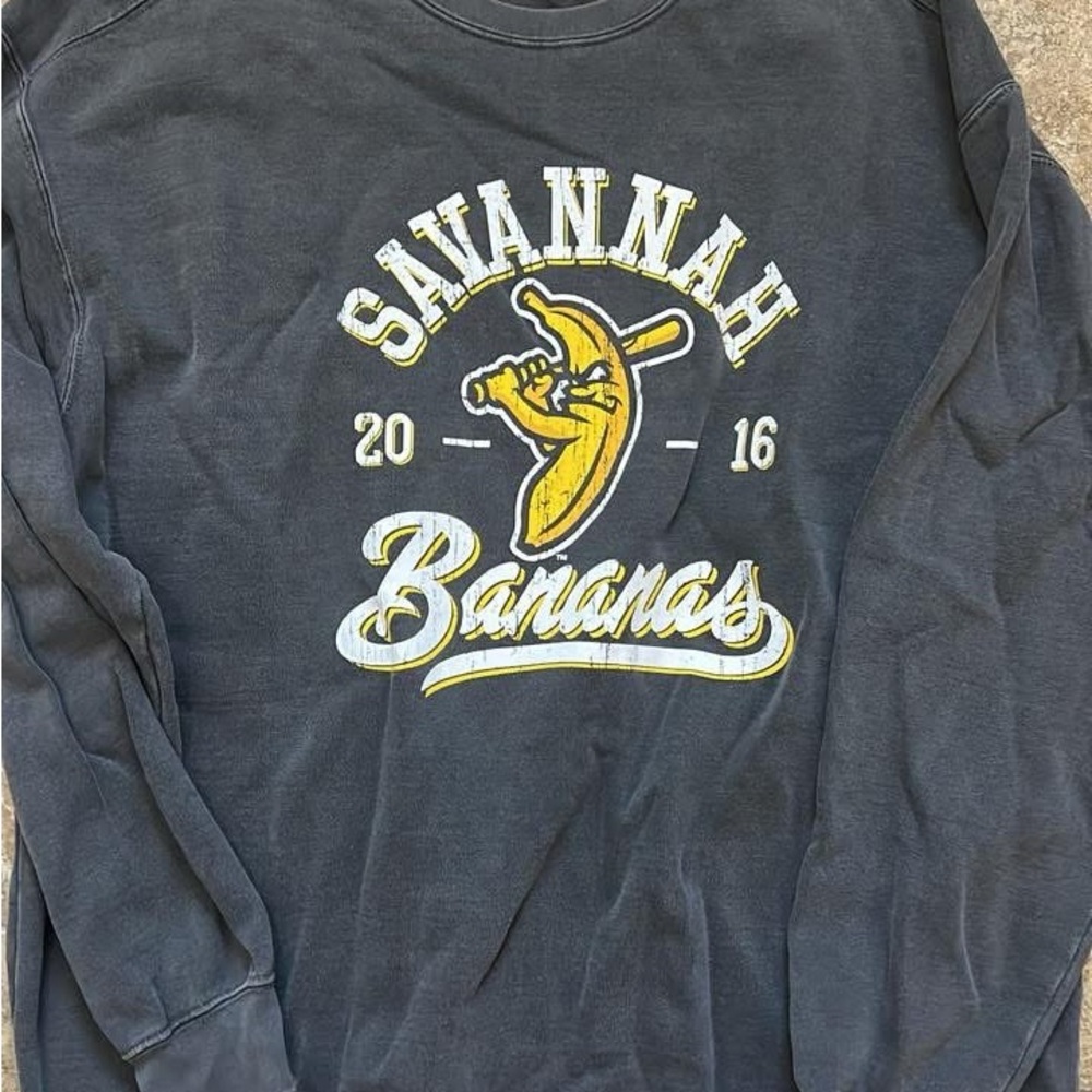 Comfort Colors Navy Savannah Bananas Sweatshirt